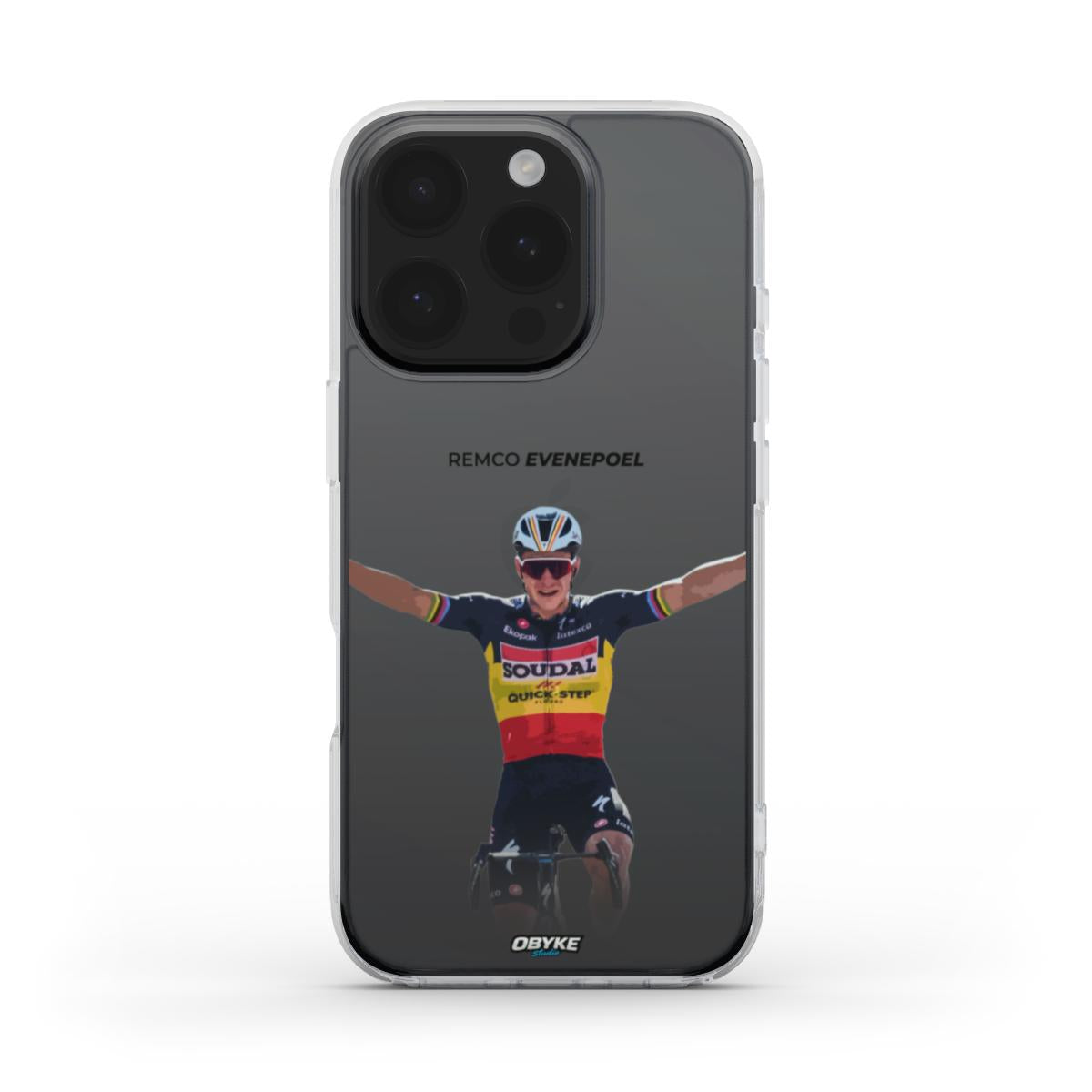 Coque transparente - Remco Evenepoel champion de belgique