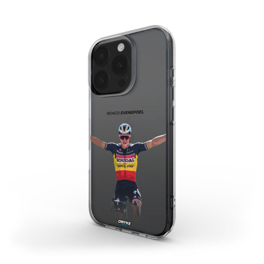 Coque transparente - Remco Evenepoel champion de belgique