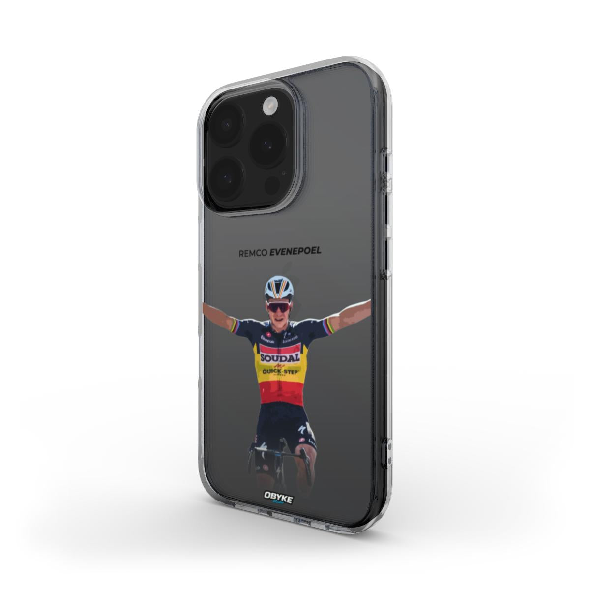 Coque transparente - Remco Evenepoel champion de belgique