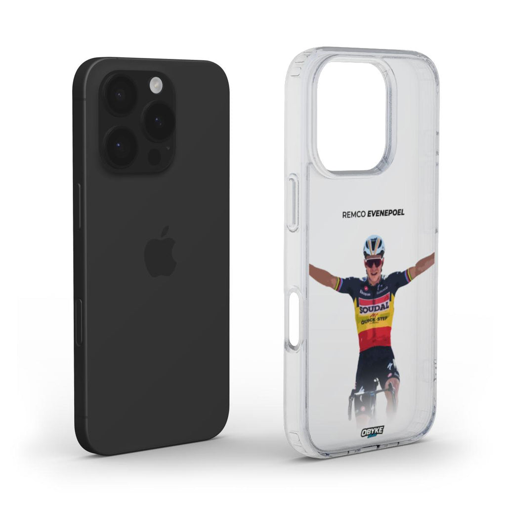 Coque transparente - Remco Evenepoel champion de belgique