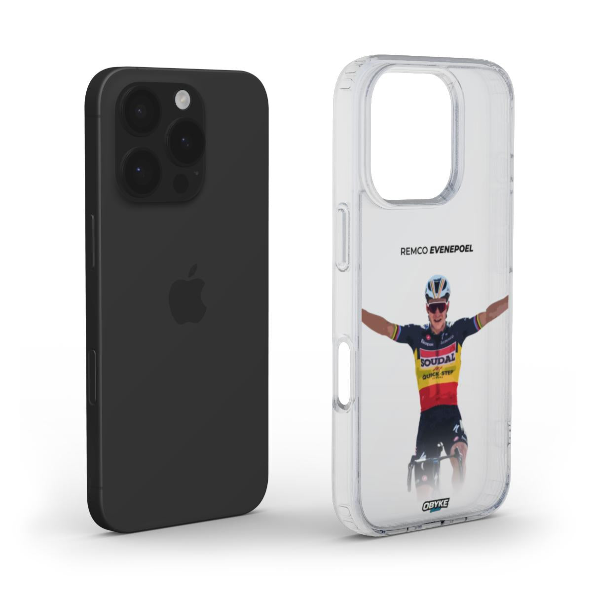 Coque transparente - Remco Evenepoel champion de belgique