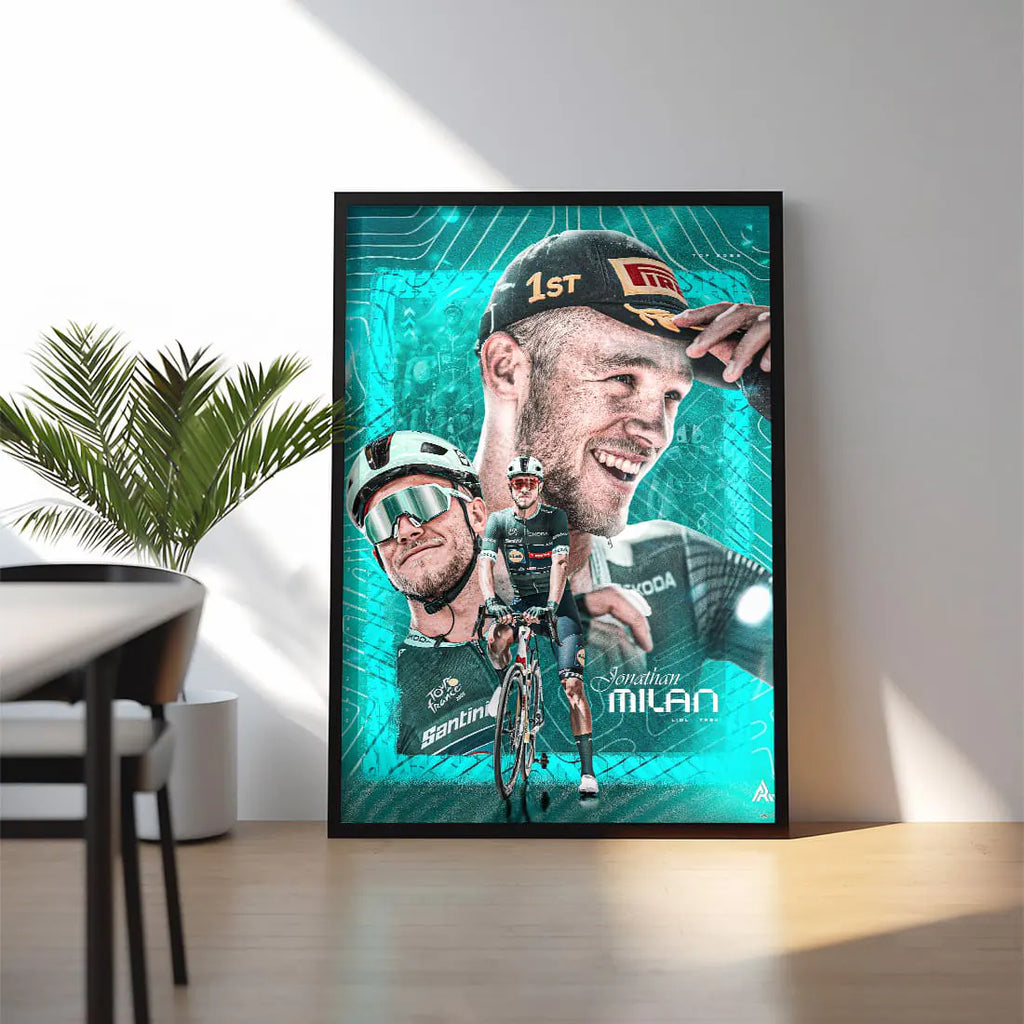 Poster Encadré - Jonathan Milan ( Édition Tour de France 2025 )