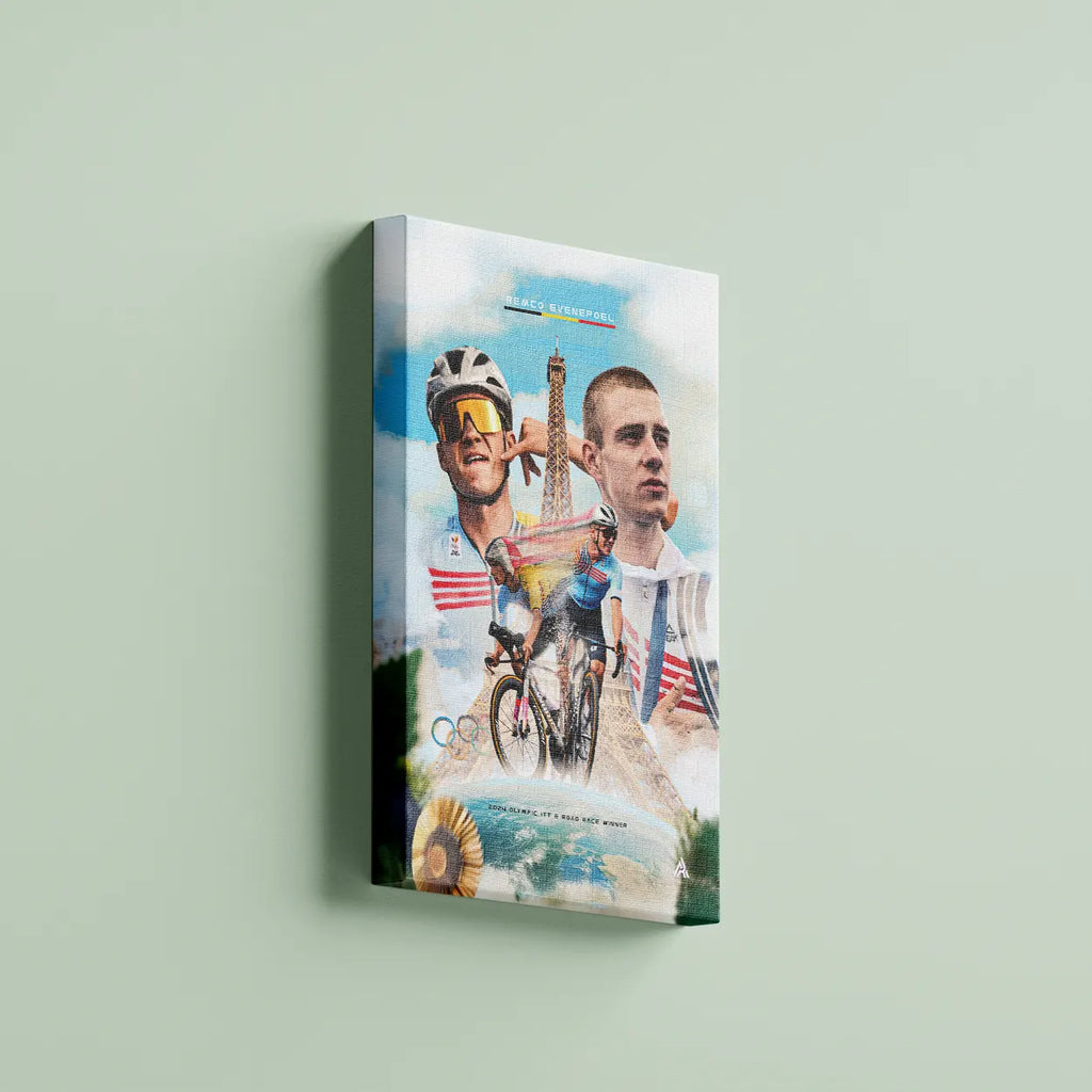 Toile - Remco Evenepoel Champion Olympique 2024