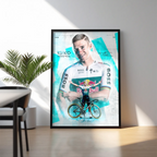 Poster Encadré - Remco Evenepoel ( RedBull - Bora Hansgrohe )