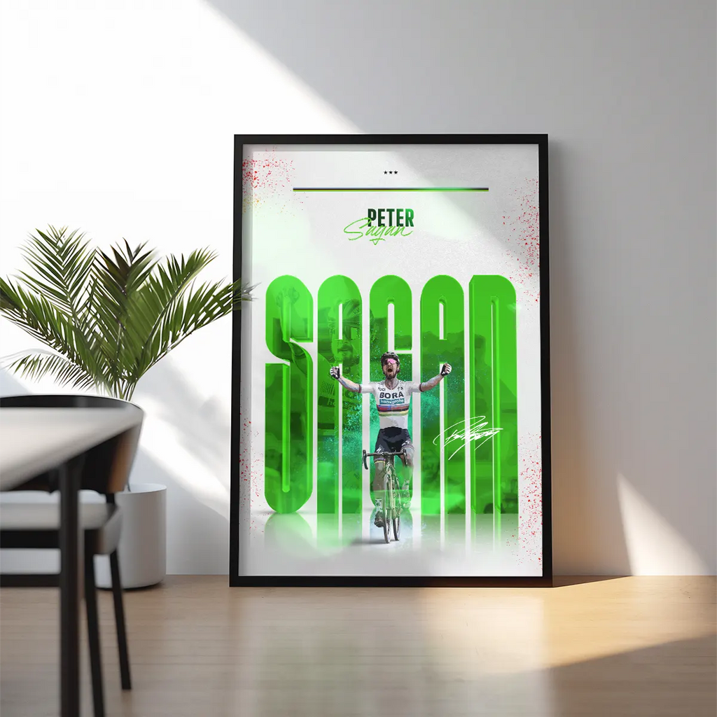 Poster Encadré - Peter Sagan (édition Arc-En-Ciel 🌈)
