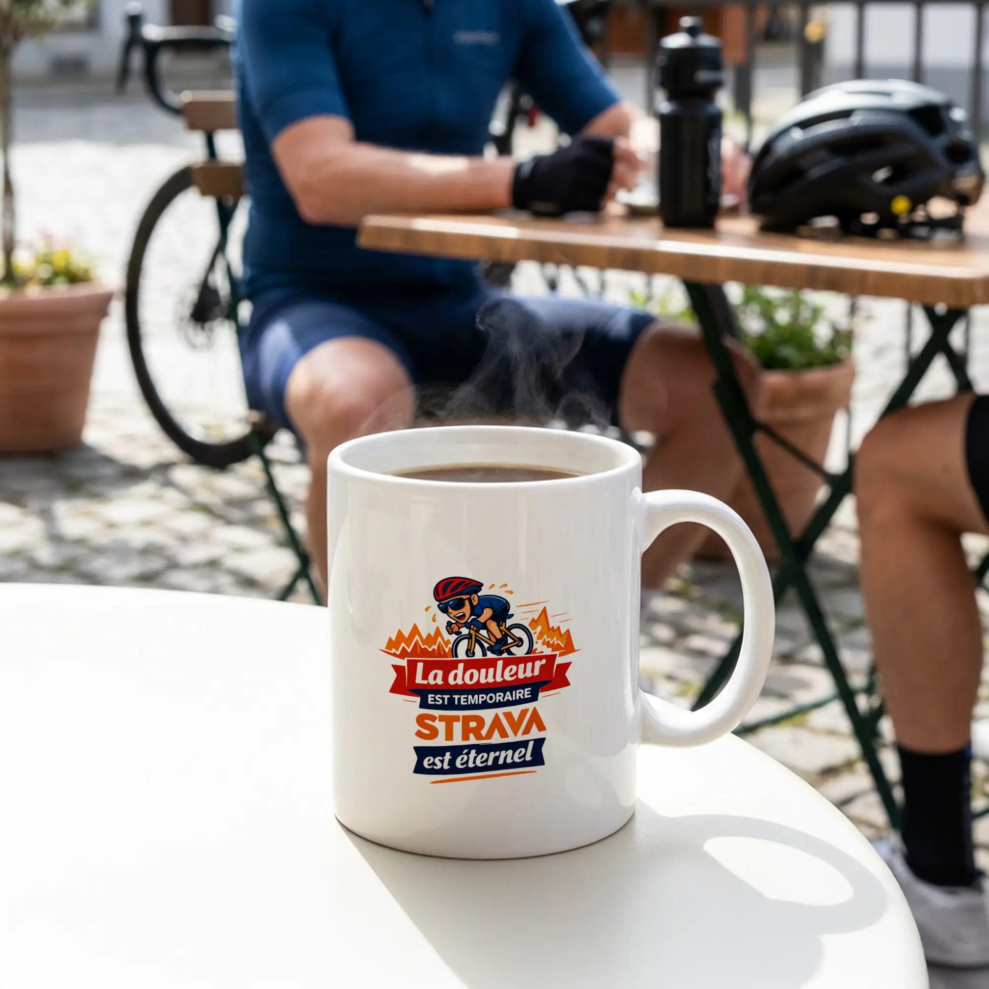 Mug "La douleur est temporaire, Strava est éternel"