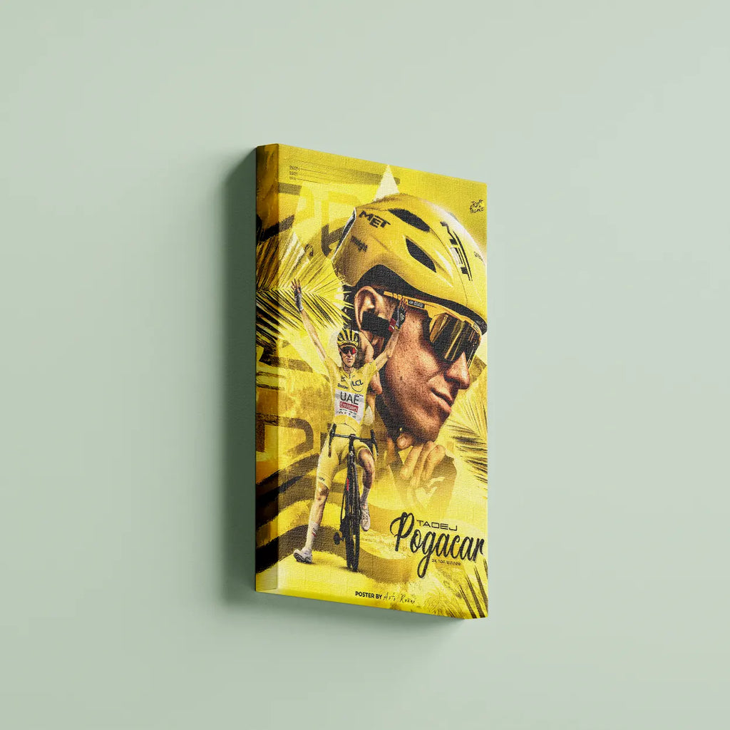 Toile - Tadej Pogacar ( Édition Maillot Jaune )