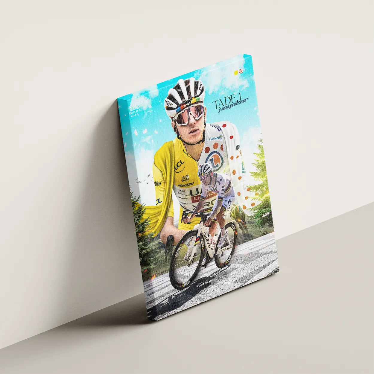 Toile - Tadej Pogacar (Édition TDF 2025)