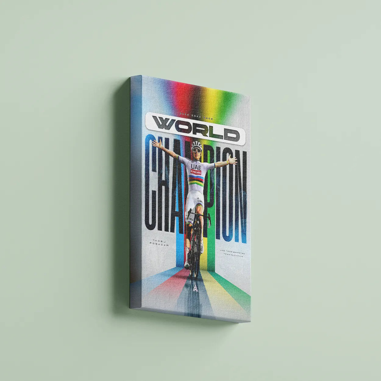 Toile - Tadej Pogacar World Champion 2024