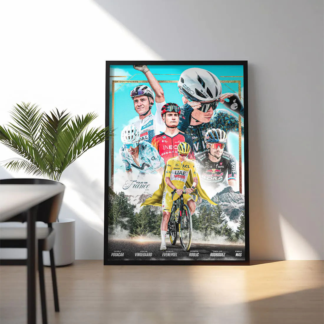 Poster Encadré - Tour De France 2025