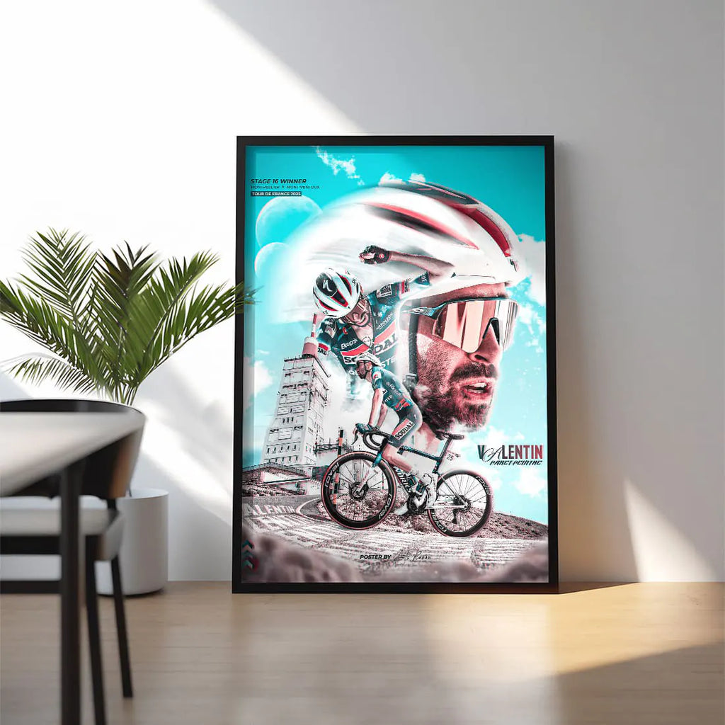 Poster Encadré - Valentin Paret-Peintre TDF 2025
